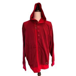 NWT Artful Dodger DWTM Hoodie Jacket Scarlett RED Graphics Cotton Pockets 3XL